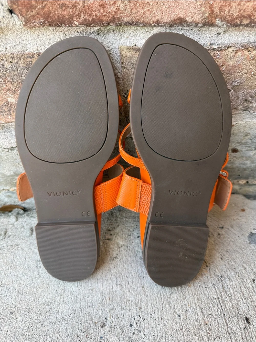 Vionic Julep Women's Dressy Supportive Sandals Orange Size 7